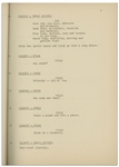 Moe Howard's Personally Owned Script for The Three Stooges Film ''Cookoo Cavaliers'', with Working Title ''Beauty a la Mud''